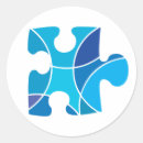 Search for puzzle piece stickers Blue