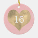 Search for 16th birthday ornaments Heart