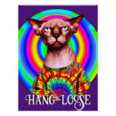 Recherche de chat hippie posters Drôle