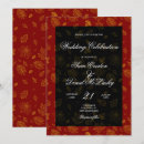 Search for red black gold wedding invitations Fall