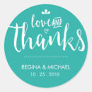 Search for turquoise thank you stickers Elegant