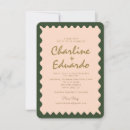 Search for peach and green wedding invitations Pastel