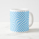 Search for blue checkered mugs Minimalist