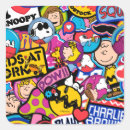 Search for comic pattern stickers Charlie brown