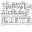 Recherche de juliet autocollants Anniversaire