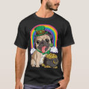 Search for st patricks day pug tshirts Leprechaun
