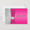 Search for fuchsia pink and silver invitations Rsvp