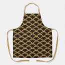 Search for art deco pattern aprons Gold