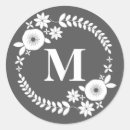 Recherche de 20 ans mariage autocollants Monogramme