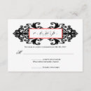 Search for monogram damask red invitations Bride