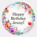 Search for colorful watercolor stickers Flowers