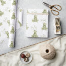 Search for frogs wrapping paper Green