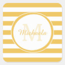 Search for yellow stripes stickers Monogrammed