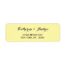 Search for navy and yellow return address labels Elegant
