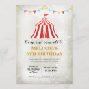 Search for circus tent invitations Vintage