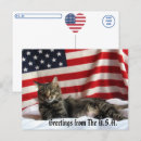 Search for independence day greetings postcards Cat