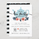 Search for tea party baby boy shower invitations Modern
