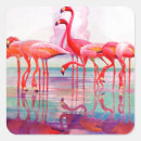 Search for pink flamingo stickers Retro