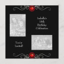 Search for red and black 18th birthday invitations Elegant birthday party