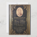 Search for vintage funeral invitations Celebration of life