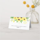 Search for sunflower place cards Rustic