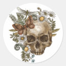 Search for skull with flowers stickers Horror