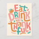 Search for thanksgiving postcards Typography