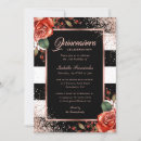 Search for red black quinceanera invitations Elegant