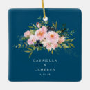 Recherche de bleu de fleur ornements Aquarelle