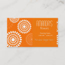 Recherche de fleurs orange cartes visite Coiffeur