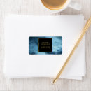 Search for black and blue return address labels Elegant