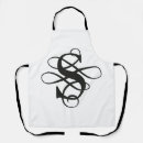 Search for black craft aprons Black and white