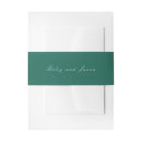 Search for green invitation belly bands Elegant