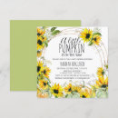 Search for pumpkins and sunflowers invitations A little pumpkin