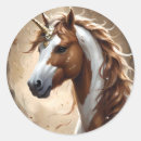 Recherche de licorne blanche autocollants Magique