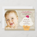 Search for cone birthday invitations Icecream