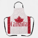 Search for canada flag aprons Red