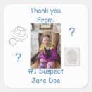 Search for evidence stickers Law enforcement