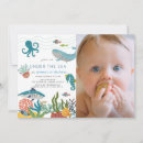 Search for baby shark party invitations Under the sea