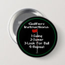 Recherche de golfeurs badges Humour