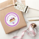 Search for purple cake stickers Illustration