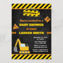 Recherche de construction baby shower Bulldozer