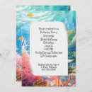 Recherche de barrière de corail invitations Turquoise