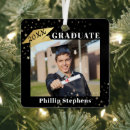 Search for gold star ornaments Black and gold