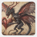 Search for dragon fantasy stickers Black
