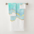 Search for aqua gold bath towels Watercolor