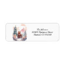 Search for winter animal return address labels Forest