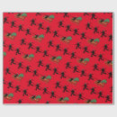 Search for christmas hockey wrapping paper Red