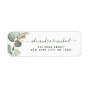 Search for green wedding return address labels Eucalyptus