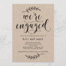 Search for rustic engagement party invitations She said yes